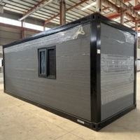 Maison préfabriquée sécurisée en conteneur de 20 pieds ou 40 pieds, extensible, structure en acier, villa préfabriquée, maison pliable, cuisine, usage supermarché