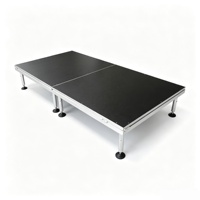 Plateforme de Scène Réglable en Alliage d'Aluminium Durable de 8 Pieds à Montage Facile, Vente Directe Usine, Idéale pour les Événements