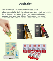 Machine d'emballage automatique à dose unique haute précision pour sachets et sacs de miel en bande, pour l'alimentation et les boissons, à faible bruit