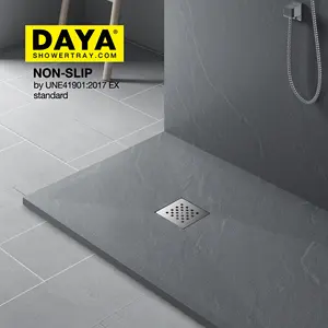 Resin Stone Shower Base Acrylic Solid Surface Shower Trays Shower Pan gel coated Piatti Doccia