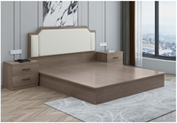 Ensemble de meubles de chambre à coucher moderne, lit king-size ou queen-size, nouvelle conception, vente chaude