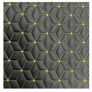 Tapicería de cuero acolchado para coche, patrón en relieve, <span class=keywords><strong>espuma</strong></span> de esponja, tela de suelo cosida con diamantes de PVC para muebles, uso de bolsas decorativas - Product Image 3