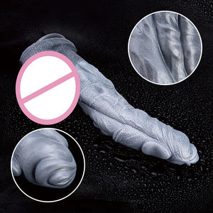 Enorme alieno Dildo grande <span class=keywords><strong>Mac</strong></span> cazzo vibratore in Silicone liquido per donne masturbazione femminile giocattoli sessuali - Product Image 5