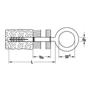 Fischer-571424 scaffeybolt GS 50 - EAN ชิ้นส่วน8001132714249สำหรับการแก้ไขการยึด - Product Image 4
