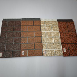 Bảng điều khiển bánh sandwich bằng thép <span class=keywords><strong>Polyurethane</strong></span> (PU) tấm chạm khắc trang trí tường ngoài trời bằng kim loại chống cháy (16mm/20mm/25mm/30mm) - Product Image 5