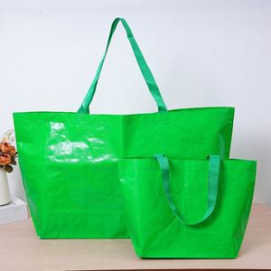 Bolsa de Compras Reutilizable Extra Grande Personalizada, Ecológica, Reciclable, Laminada, de Tela No Tejida, con Estampados de Animales y Logotipo Personalizado - Product Image 1