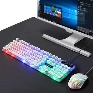 Ensemble clavier et souris filaires pour jeux avec rétroéclairage LED RVB pour PC <span class=keywords><strong>Gamer</strong></span>, ordinateur de bureau - Product Image 5