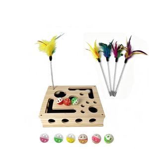 Wood <strong>Cat</strong> Nail File Scratcher Felines Files Claws Maze <strong>Box</strong> Stress Free Alternative to Clippers <strong>Cat</strong> <strong>Scratch</strong> Puzzle Enrichment <strong>Box</strong> - Product Image 1
