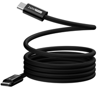 Cable USB4/Thunderbolt 5 de Carga Rápida con Atracción Magnética de 1M, Macho a Macho, Carcasa de Aluminio, Malla de Algodón, 16K80G, Cable USB-C
