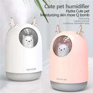 Humidificador ultrasónico USB para hogar y oficina, difusor de Aroma de aceite esencial de aire para aromaterapia, 7 colores, Mini, 300ml