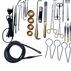 Juego de Instrumentos de Cirugía Plástica Premium, Retractores Mamarios de Fibra Óptica, Herramientas Médicas Autoclavables con Mangos Dorados - Product Image 5