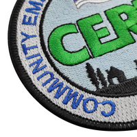 Patch brodé personnalisé avec logo de marque, badge en tissu, applique brodée thermocollante pour vêtements.