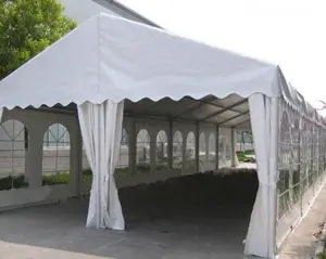 Tente d'exposition extérieure avec logo personnalisé Couverture en PVC Cadre en aluminium Caractéristique étanche Mariage à l'église Petite fête Exposition d'événements