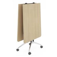 Table de réunion de bureau stratifiée avec plateau pliable pour salle de conférence