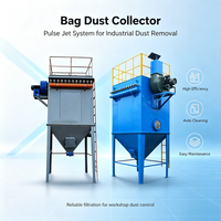 DMC Nouvelle Unité de Filtration Industrielle à Sac (Baghouse) Pulse Bag, Efficacité 99%, Plateforme de Sécurité avec Garde-corps pour Matériaux de Construction en Ciment