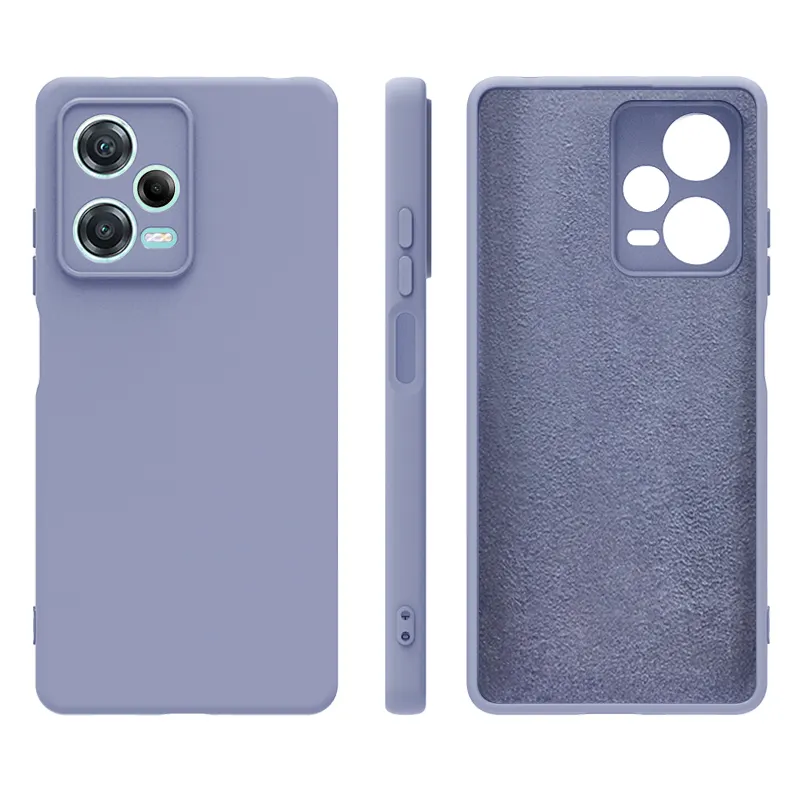 liquid Phone case for Redmi Note 12 Pro Plus Silicone TPU Cell Phone Cover Microfiber Mobile Phone Case