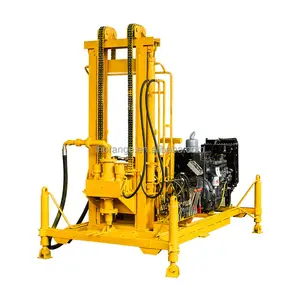 Máquina de perforación de pozo de agua, plataforma de perforación hidráulica de agua, rotación de mina diésel, precio en venta