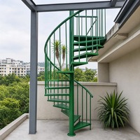 Escalier en spirale en acier galvanisé sur mesure |   Robuste pour la maison, le jardin, le balcon, certifié CE