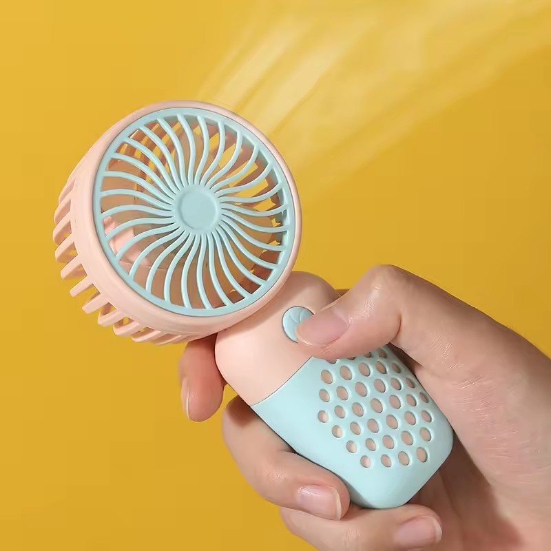 Ventilateur De Poche Rechargeable - Mini Ventilateur Portable 5 Vitesses, Turbo, Autonomie 8.5h, USB-C - 5