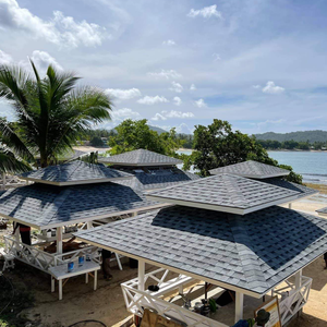 Tejas de Asfalto Laminadas con Recubrimiento de Piedra, Color Personalizado, Estilo Europeo, Impermeables, con Garantía, para Techos de Casas - Product Image 4