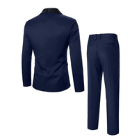 Costume Homme de Haute Qualité 3 Pièces – Ensemble de Mariage Élégant avec Blazer, Pantalon et Gilet – Veste de Luxe à Col Châle et Boutonnage Simple