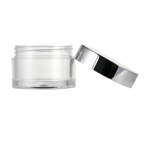 PET blanco transparente 25ml 30ml Muestra cosmética Frasco de subembalaje 47mm 30g Botella de crema de plástico - Product Image 2