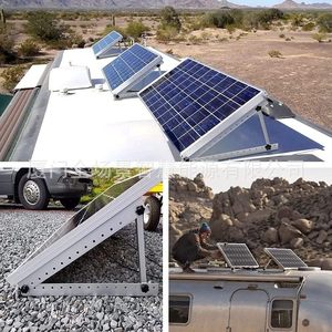 Support de montage solaire en aluminium, 22 pouces, réglable de 0 à 90 degrés, pour l'installation de panneaux solaires portables - Product Image 4