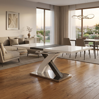 Neues Design Drehbarer Klappbarer Ausziehbarer Multifunktionaler Holz-Luxus Moderner 6-Sitzer Hotel-Esstisch Wohnmöbel