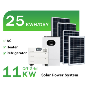 0ffグリッドハイブリッド5KW 10KW 15KW 20KW 50KWソーラーパネルバッテリーとインバーターの完全なキット家庭用太陽光発電システム - Product Image 1