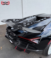 Aileron arrière en fibre de carbone sèche de haute qualité pour Lamborghini Revuelto, style DK, accessoires de carrosserie