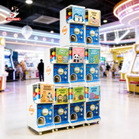 Distributeur de capsules empilable Gachapon Gashapon avec paiement par pièces, 1 à 3 niveaux, pour balles de jouets japonaises de 50-75 mm, avec paiement par QR