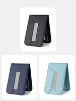 Dompet Kartu Kulit Mikrofiber Kustom dengan Magnet dan Tempat Kartu Telepon