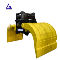 Grappin de tri fixe testé en usine à 100 % pour excavatrice, conforme aux normes CE, hydraulique, haute vitesse, pour le tri des déchets de chantier