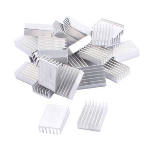 Alta calidad 10pcs 20x14x6mm disipador de calor de aluminio Raspberry <span class=keywords><strong>PI</strong></span> de aleta de refrigeración amplificador enfriador de plata personalizado IC del radiador de la Junta - Product Image 1