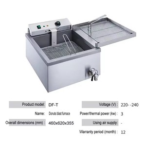 Freidora de Donuts Comercial de 3kw, Freidora Eléctrica para Hacer Donuts - Product Image 4