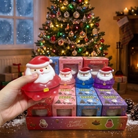 NOUVEAU Jouet anti-stress souple et moelleux Père Noël pour soulager l'anxiété et la décompression, idéal pour Noël
