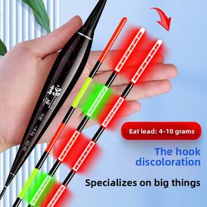 Flotador de <span class=keywords><strong>Pesca</strong></span> Luminoso de Doble Uso <span class=keywords><strong>Para</strong></span> Peces Grandes con Luz Electrónica, Cambio de Color Día y Noche, Alta Sensibilidad y Vistoso - Product Image 1