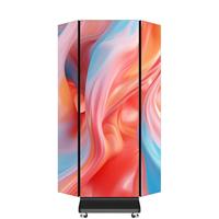 Layar Poster LED Digital Portabel, Panel Pemutar Iklan Pintar dengan Stand Lantai untuk Signage Toko Ritel dan Pusat Perbelanjaan