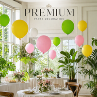 Ballons en latex de haute qualité, ronds, de 12 pouces, couleurs assorties (blanc, rouge, bleu, vert et jaune), décoration de fête d'anniversaire, arc-en-ciel