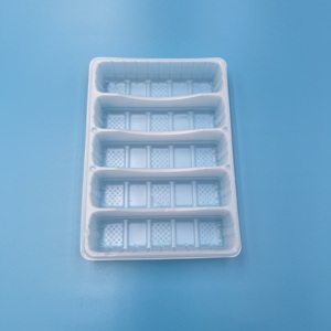 Barre pression à 5 cellules avec trou de suspension 5 cavités cire fondue à clapet recyclable jetable PPP & PET blister pour utilisation de bougie - Product Image 5