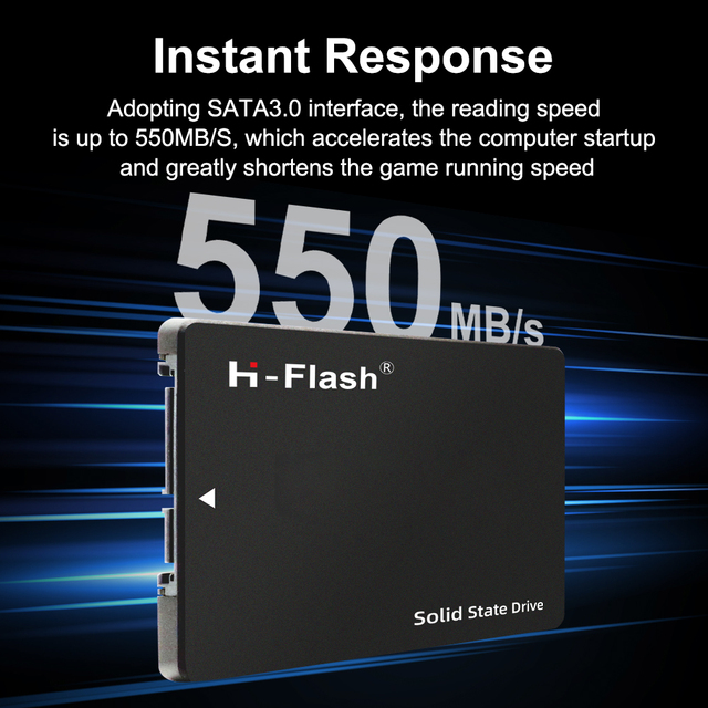OEM 2.5" SATA3 SSD/Hard Drive 120GB-512GB/1-4TB Plastic 501-600MB/s Read 401-500MB/s Write Instant Response Reads up to 550MB/s