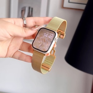 สายนาฬิกาแบบ <span class=keywords><strong>Milanese</strong></span> LOOP สำหรับ iWatch 8 <span class=keywords><strong>7</strong></span> 6 5 4 SE ทำจากเหล็กสแตนเลสสตีลสายนาฬิกาสำหรับ <span class=keywords><strong>Apple</strong></span> <span class=keywords><strong>Watch</strong></span> 44มม. 40มม. 45มม. - Product Image 5