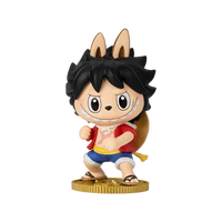 100% Original POP MART ONE Pi Ece labubu Poupée en PVC Conçue en Collaboration Boîte Mystère Boîte Surprise Jouets Luffy Roronoa Zoro