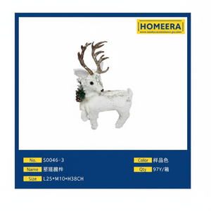 Ornamento di renna di natale all'ingrosso L25W10H38CM formato personalizzato 8 pezzi Per scatola Per decorazioni Per le vacanze - Product Image 1