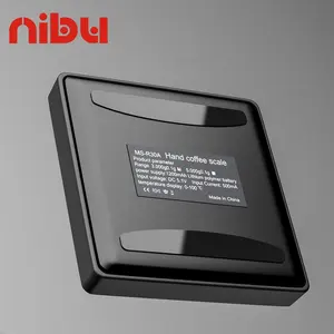 Кухонные весы NIBU с HD-дисплеем, противоскользящие электронные весы для кофе с таймером, 3 кг