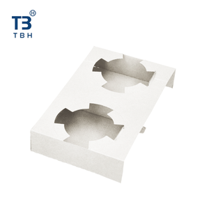 Support à gobelets durable en carton, plateau pour 2 gobelets, emballage biodégradable et écologique pour boissons à emporter, emballage personnalisé - Product Image 1