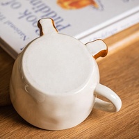 Mug Keramik Bentuk Kaki Lucu 350ml, Cangkir Kopi Kartun Under-glaze, Hadiah Unik untuk Teman, Peralatan Minum Super Lucu untuk Penggunaan Sehari-hari