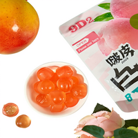 Halal Fruit Jelly Peelable Juice-Filled Green Grape Flavored Gummy Candy Tangy Snack Sweets 500g Familiepakket voor feestjes