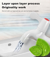 Robinet de machine à laver en PVC blanc durable et personnalisable LESSO DN15 20, fabriqué en Chine