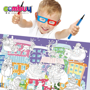 <span class=keywords><strong>Livre</strong></span> de coloriage et de dessin <span class=keywords><strong>3D</strong></span> réutilisable pour enfants - Product Image 4
